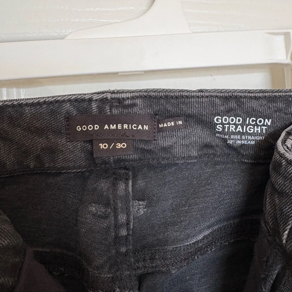 Good American- Good Icon Straight Diamond Jeans - Picture 4 of 6